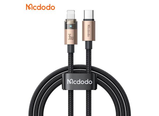 Mcdodo CA-6941 36W USB-C to Lightning Super-Fast Charge & Data Cable with Charge Light (1.2M) - Gold